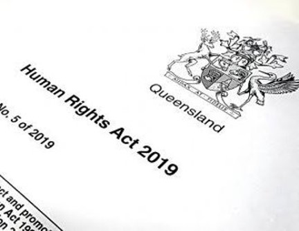 Photo of cover page of the Human Rights Act 2019 (Qld)