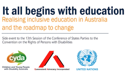UN COSP13 Side Event – It all begins with education